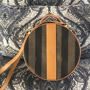 Fendi round brown purse